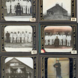 28122. [15 glass slide set] The Life-Savers of Cape Cod. c.1902.