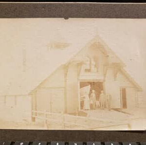 32001. (mounted photo) U.S. Life Saving Station, Surfside, Nantucket c.1890.