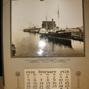 A-146. [calendar 1928] U.S. Revenue Cutter Andrew Johnson. Manitowoc Savings Bank, Manitowoc, Wisconsin.