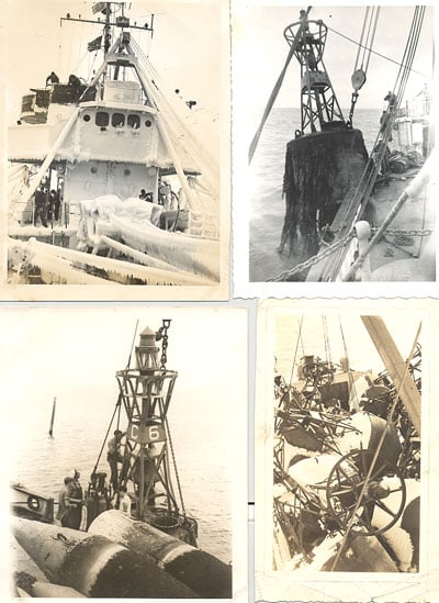 13281. (lot 20 photos) U.S. Coast Guard Buoy Tender Clover WAGL-292 c.1950’s