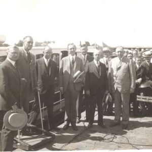 1834. (photo) (President) Franklin Delano Roosevelt. Radio Station WGY photo c.1930’s.