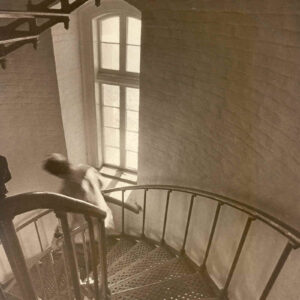 27248. (photo) Descending the Lighthouse Stairs c.1978