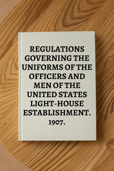 21553. Commerce Department , United States Light-House Board. REGULATIONS GOVERNING THE UNIFORMS OF THE OFFICERS AND MEN OF THE UNITED STATES LIGHT-HOUSE ESTABLISHMENT. 1907.