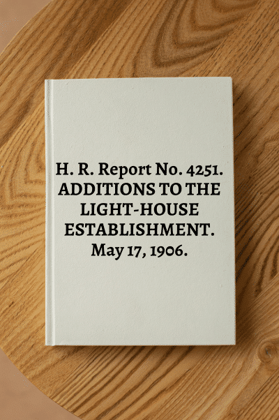 20465. H. R. Report No. 4251. ADDITIONS TO THE LIGHT-HOUSE ESTABLISHMENT. May 17, 1906.