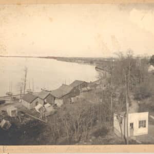 23294. (cabinet photo) Barcelona NY Lighthouse and Harbor View c.1900.