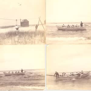 24142c. (4 photo views) Life Savers Drilling, Rye Beach, NH. c.1906.