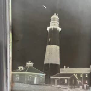 33113. (lot 3 negatives) Montauk Point Lighthouse, Long Island, New York.