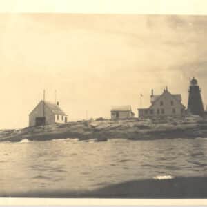 33121. (photo) Mount Desert Rock Lighthouse, Maine c.1900+