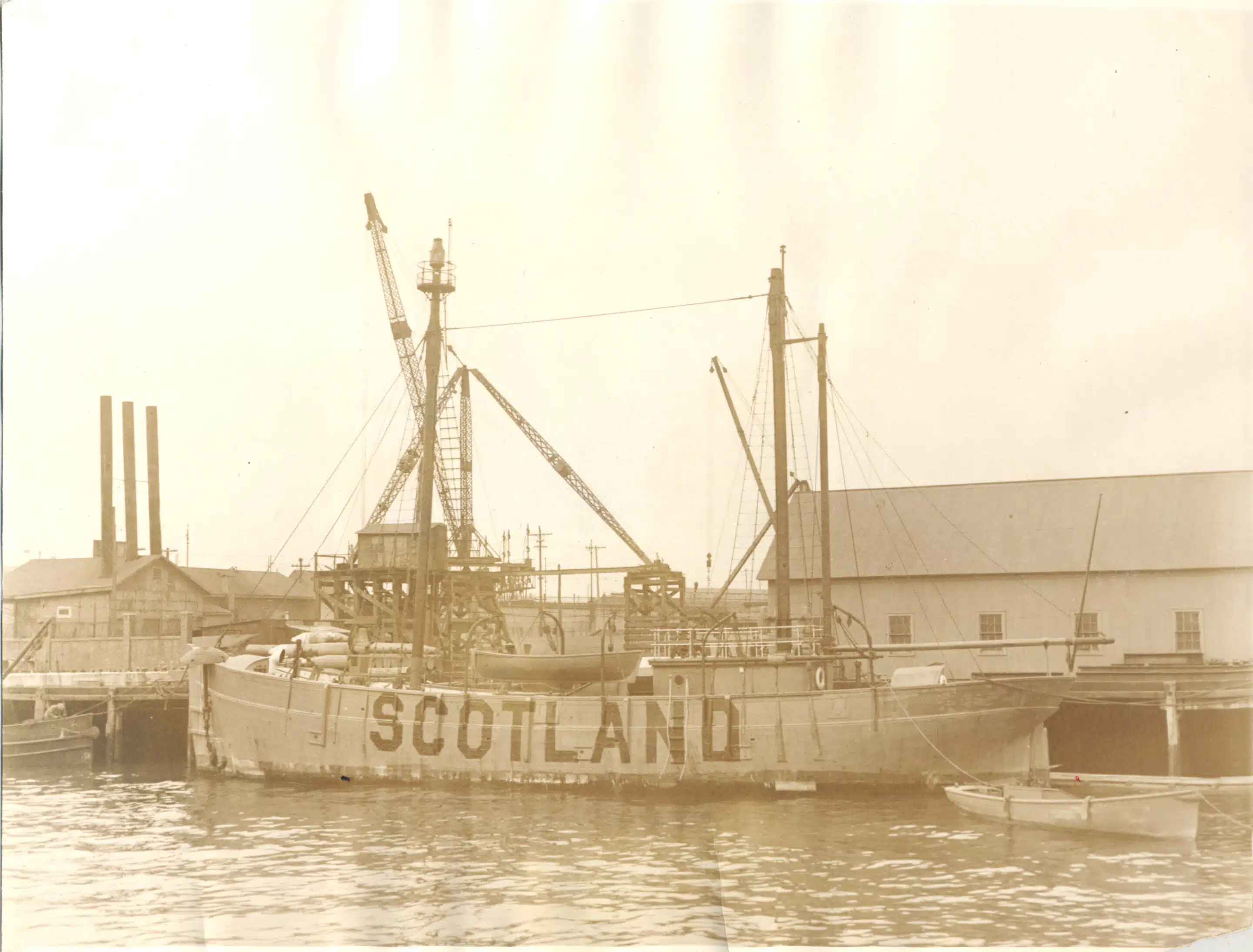 33137. (photo) Light Vessel No. 11 Scotland Retired at Staten Island c.1925.