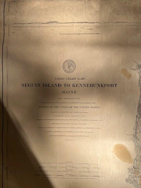 33147. (chart) Seguin Island to Kennebunkport, Maine #107. USGS Edition of 1878.