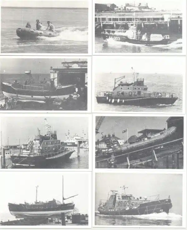 34033. (set) Cigarette Cards Royal National Lifeboat Institution RQG-1 c.1979.