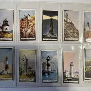 8493d. [set 50] W.D. & H.O. Wills Tobacco Company, Lighthouse Series Cigarette Cards. c.1926.