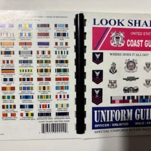 35001. (U.S. Coast Guard) Uniform Guide United States Coast Guard – Where Does it All Go ? Ringler Ent. July 2004. 2nd. 66p. Spiral bound.