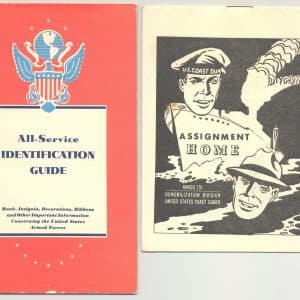 35021. na. All-Service Identification Guide – Rank, Insignia, Decorations, Ribbons and other Important Information Concerning the United States Armed Forces. Illinois Commercial Men’s Association. 18p.