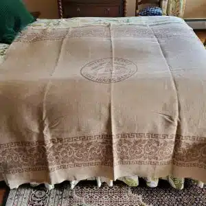 6507q. [blanket] U. S. LIGHTHOUSE SERVICE BLANKET. c.1900.