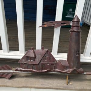 SQ-10. (copper / brass weathervane) Portland Head Lighthouse Weathervane.