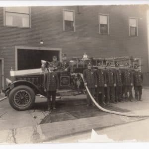 35036. (original photo) 1926 Maxim M3 Pumper Engine No. 1 at White River Junction, Vermont c.1926.