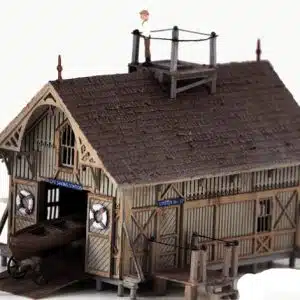 35053. (wood model kit) Classic 1874-Type Life-Saving Station HO Scale by Model Tech Studios 1/87.