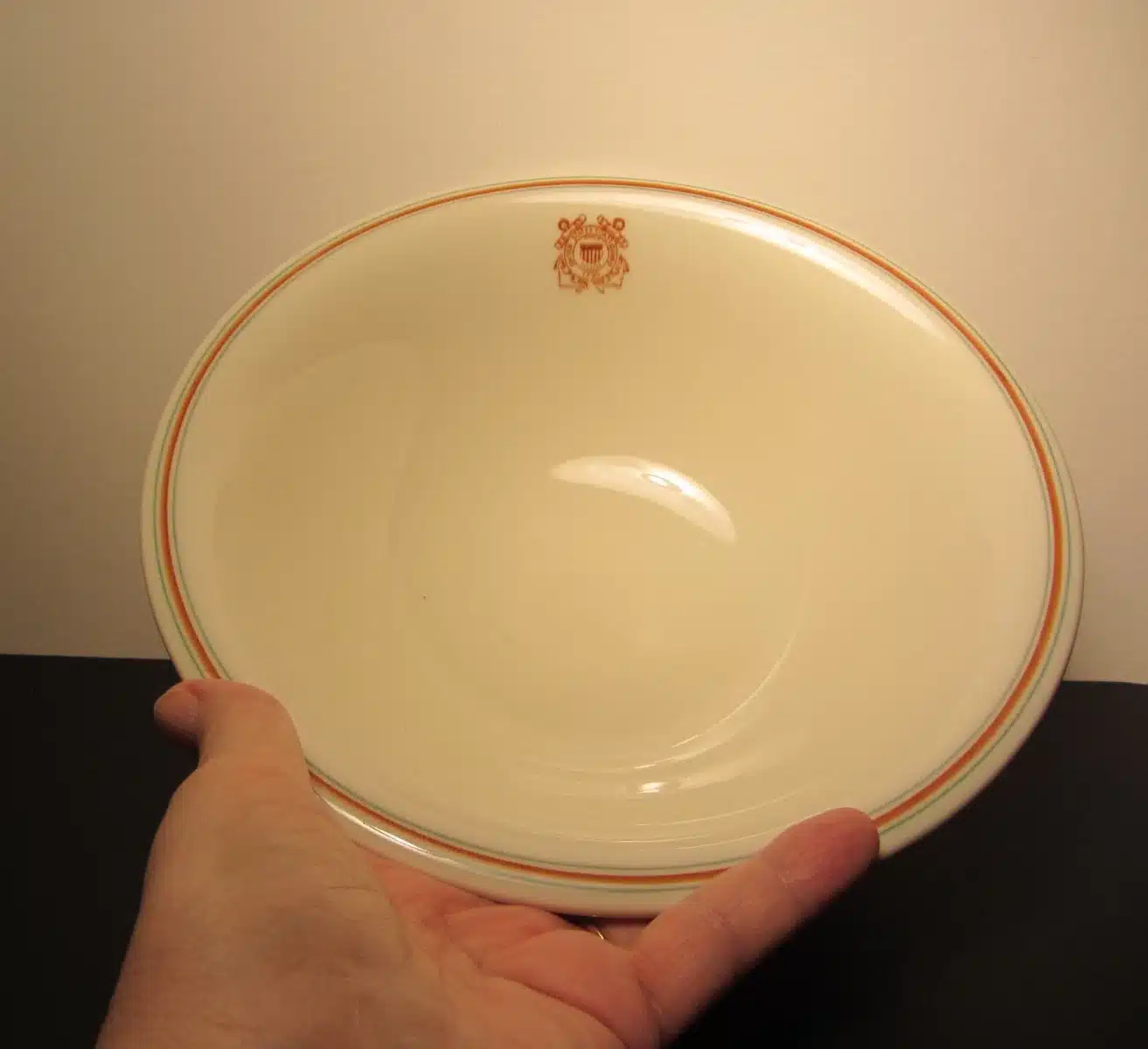 8341-121. (serving bowl) United States Coast Guard 9 1/2"