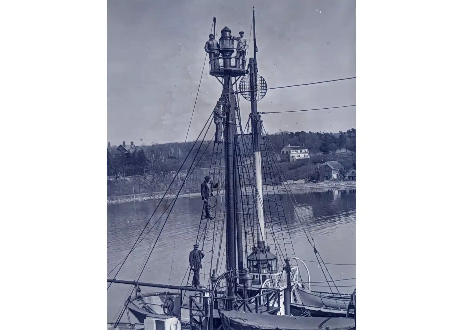 35050. (glass negative) Lightships Woods Hole, Cape Cod c.1929.
