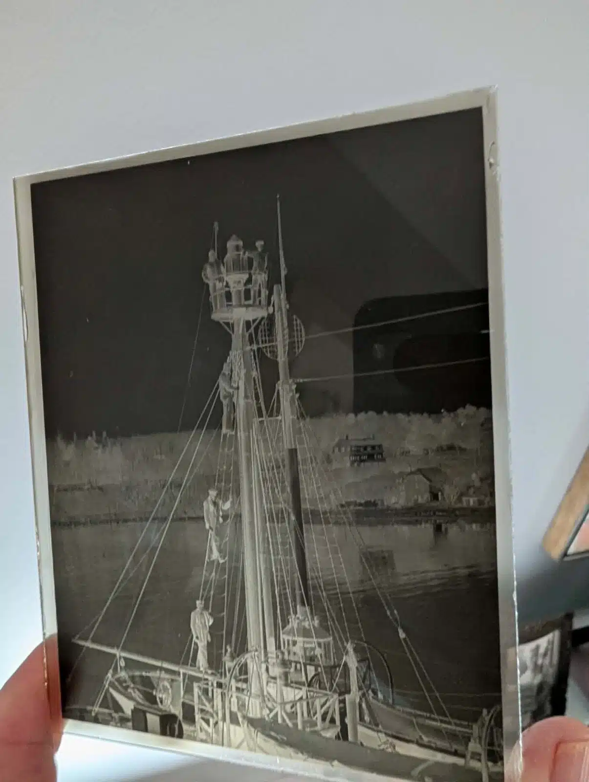 35050. (glass negative) Lightships Woods Hole, Cape Cod c.1929. - Image 2